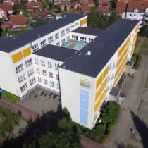 Schulgebäude des Elbe-Gymnasiums Boizenburg