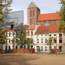 Schulgebäude der Großen Stadtschule - Geschwister-Scholl-Gymnasium